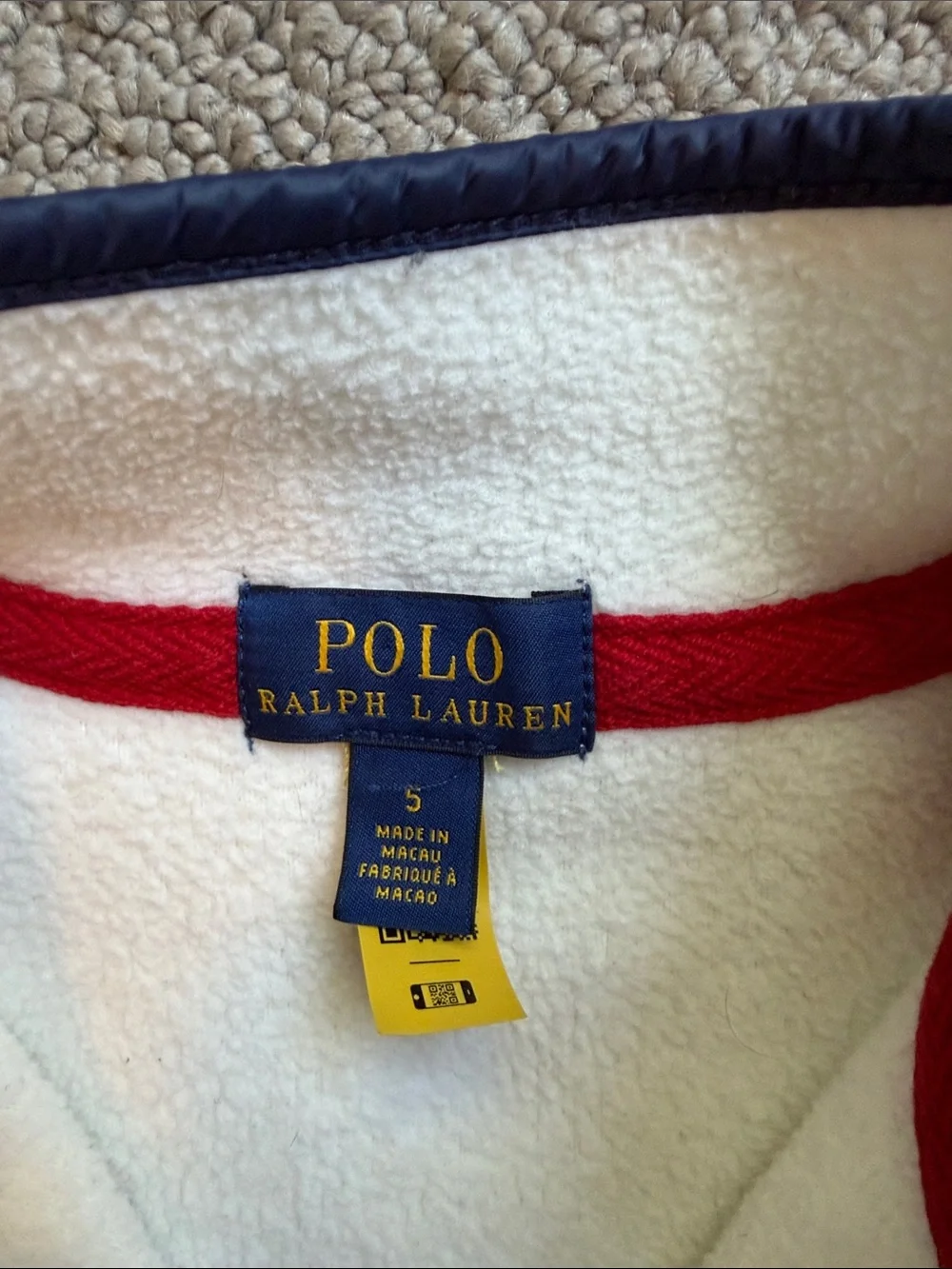 Polo Ralph Lauren cozy cream